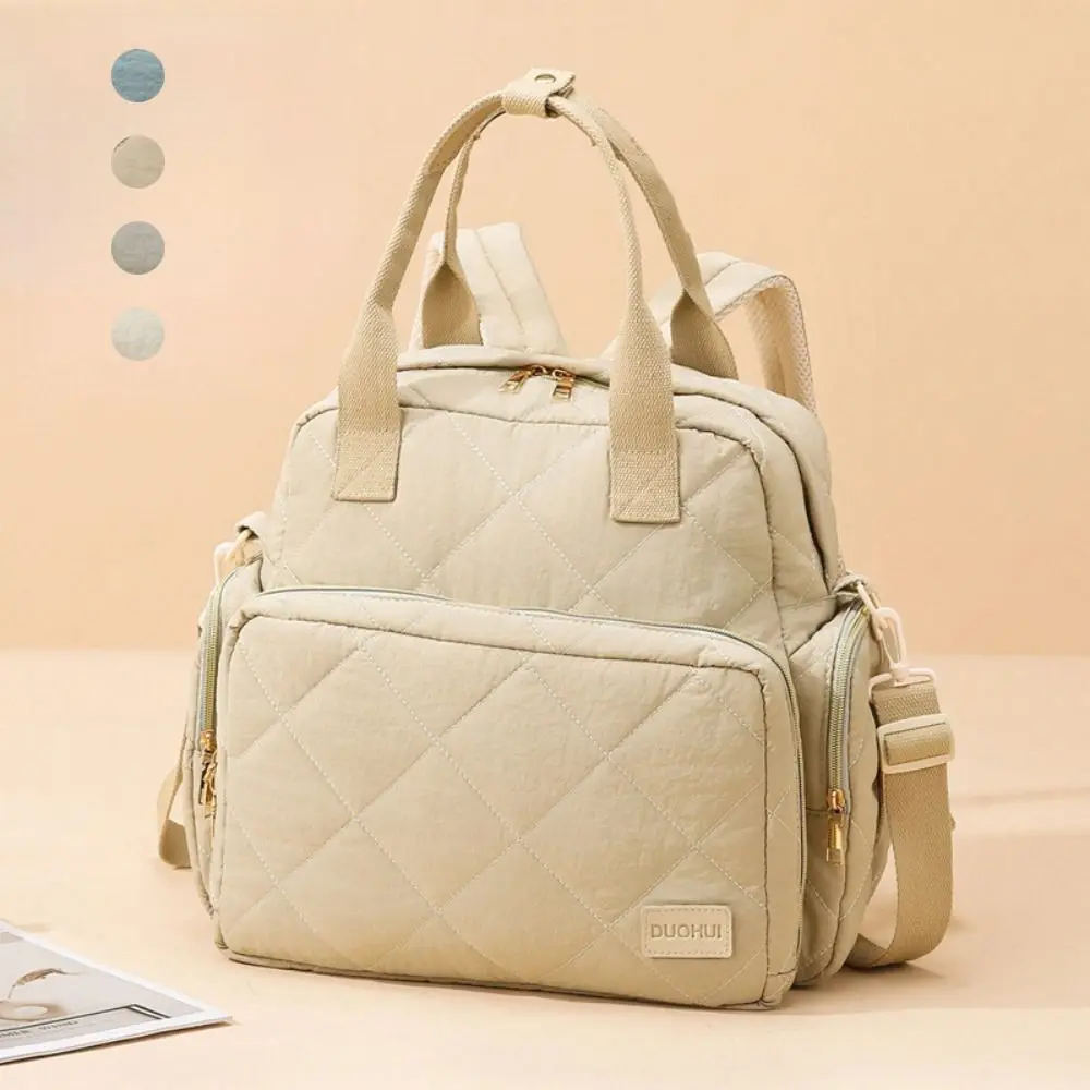 

New Multi Compartment Mom Bag Lightweight Waterproof Diaper Bag Splashproof Large Capacity Travel Backpack Women
