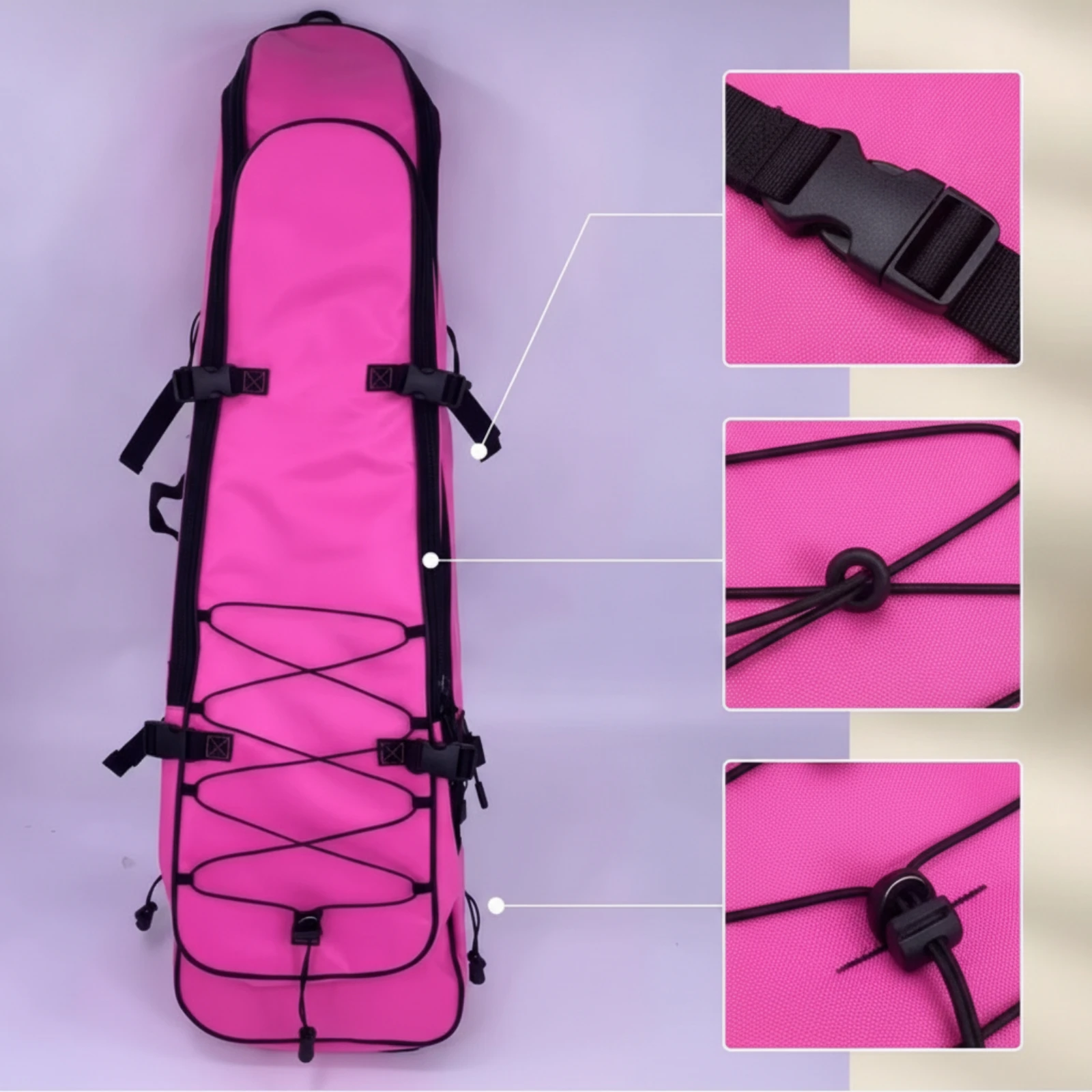 Long Fin Gear Bag Portable Long Fin Bag Lightweight Abrasion Resistant for Freedivers, Spearfishing, Boat Trips