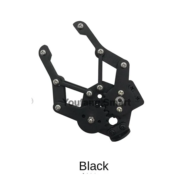 Black Multi Dof Robot Parts Accessory M3/M4 Screw U Beam Servo Bracket For Robot Kit Standard Part Steering Bearing Bracket Kit