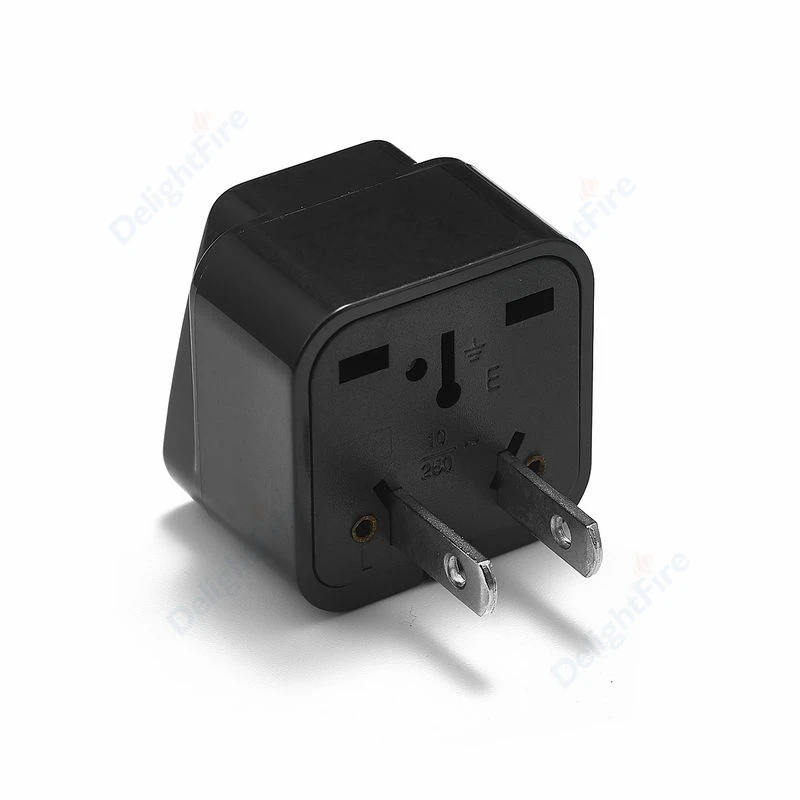 Universal US Plug Adapter 2 Pin EU European AU UK To American Travel Power Adaptor Converter Socket Extension Electric Outlet