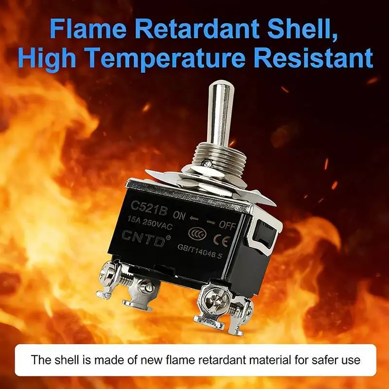 الروك التبديل تويست الذاتي قفل إعادة تعيين اثنين/ثلاثة موقف 3/6 دبابيس مقاوم للماء 15A 250VAC ON-OFF برغي اتصال