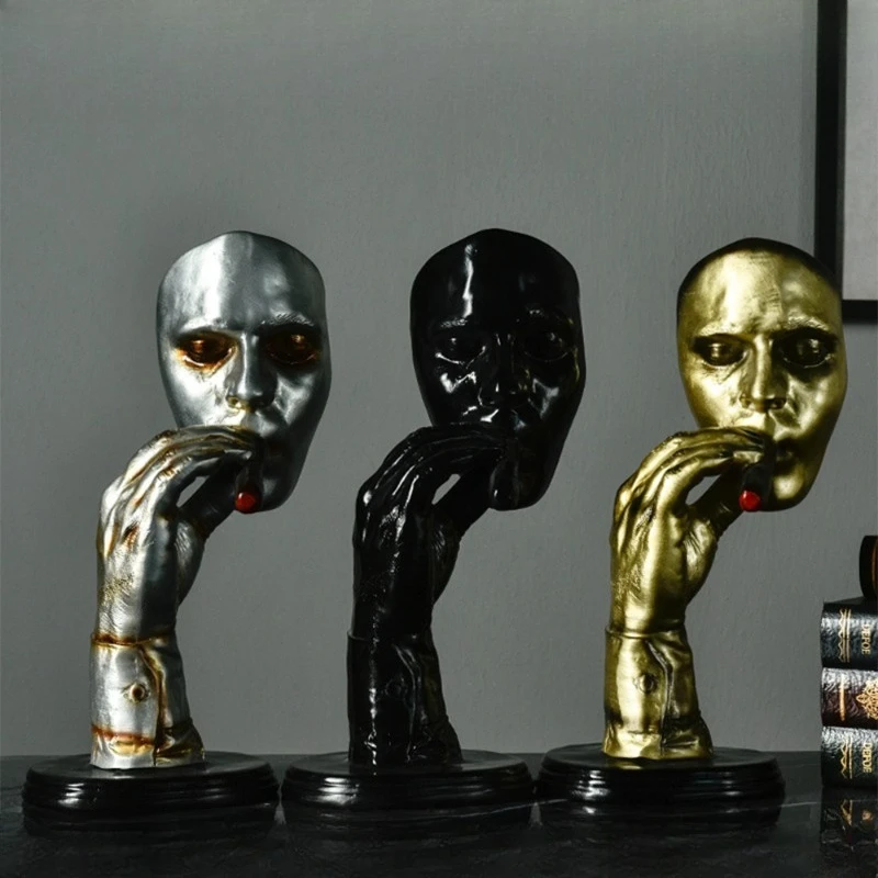 Creative Art Human Resin Crafts Retro Human Sculpture Wholesale Living Room Desk Home Decoration Gifts