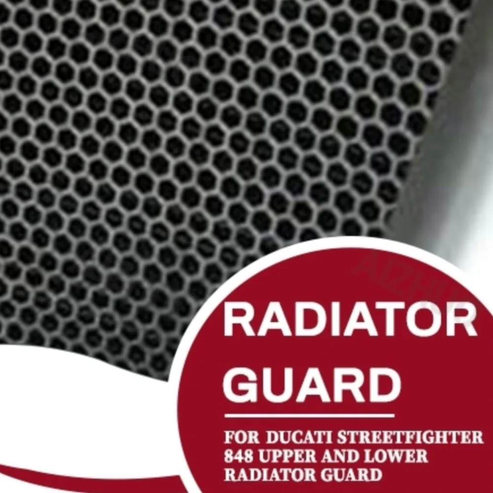 

Upper and Lower Motorcycle Radiator Guard Protector Grille Grill Cover For Ducati Streetfighter 848 2012-2016 1098 2009-2013