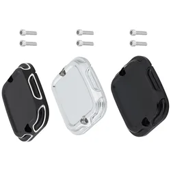 1pc Motorcycle CNC Front Brake Fluid Reservoir Master Cylinder Cover for Harley-Davidson Dyna Electra Glide Road King Softail