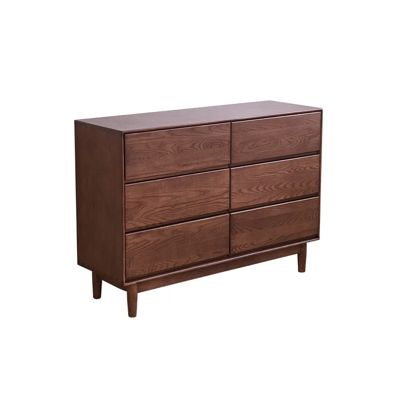 

Solid wood chest, ash wood six chest, living room, modern simplicity, bedside bedroom storage