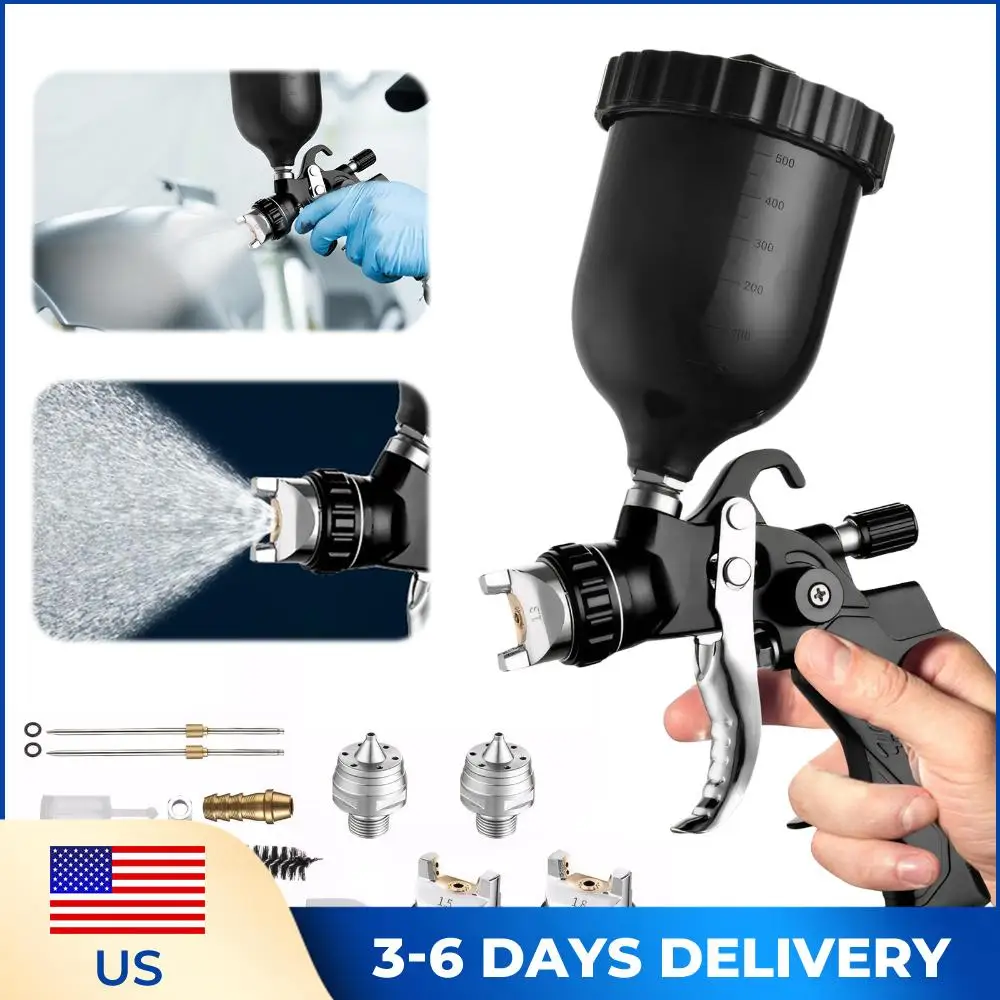 

HVLP Spray Gun Car Repair Paint Spray Gun High Atomization Pneumatic Sprayer for Car Furniture Metal Surface Painting