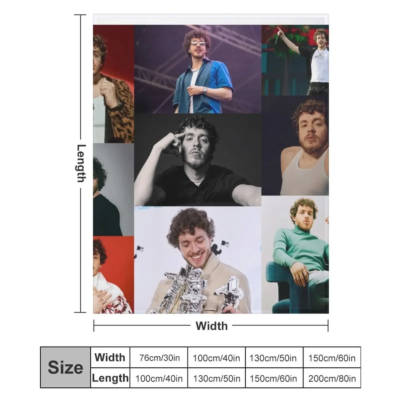 jack harlow Throw Blanket Flannel heavy to sleep halloween Softest Blankets