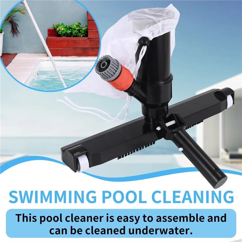 

P4-Swimming Pool Vacuum Head Accessories With Bag,14Inch Wide Vacuum Cleaner Cleaning Supplies For Pool Spas Ponds Tub