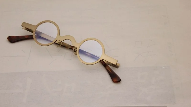 Metall Kleine Runde Rahmen Retro Personalisierte männer Brille Rahmen Ultra Licht Optische Brillen rahmen Für männer V46 – Detail 13