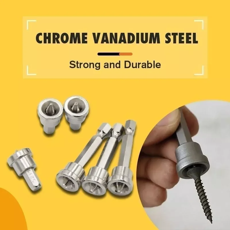 5/10PCS Positioning Screwdriver Bits 25/50MM Woodworking Screw Hexagonal Positioning Anti-slip Magnetic Bits Dropshipping