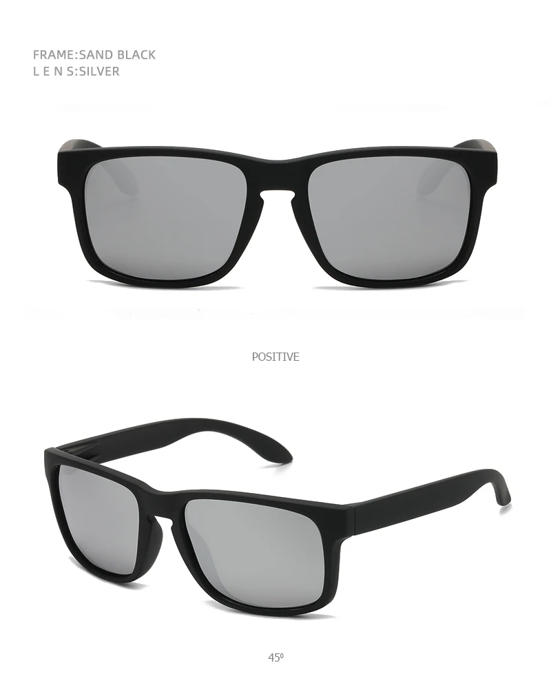 Klassische Schwarze Quadratische Polarisierte Sonnenbrille Männer Frauen Mode Sport Sonnenbrille Männlich Stilvolle Outdoor Fahren Angeln Shades – Detail 12