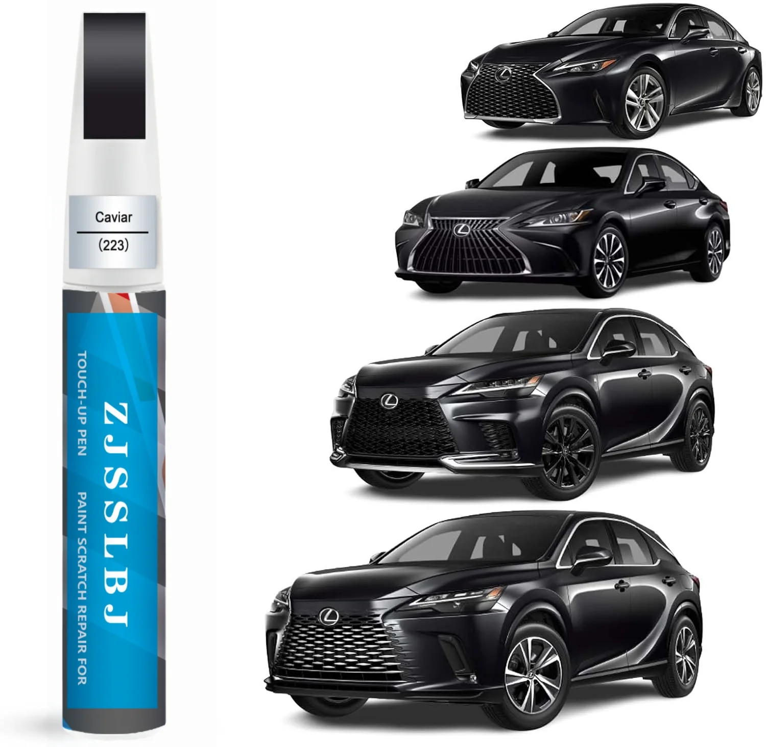 

Car Touch Up Paint(Caviar(223)) for Lexus, Car Paint Scratch Repair Kit, Quick & Easy Solution to Repair, 2 in 1 Scratch Remover