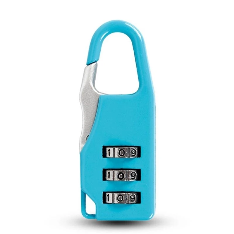 

G5AE 3 Digit Mini Padlock Metal Small Combination Lock for Diary Suitcases Zippers
