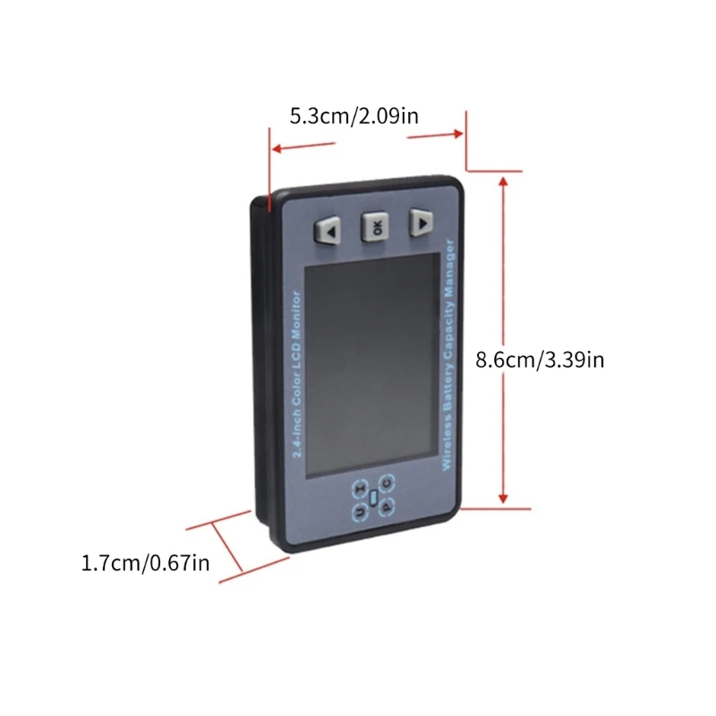 Indikator Kapasitas Baterai 8-100V, Penguji Tegangan Persentase Baterai Lithium Asam Timbal Detektor Kuantitas Listrik Dropship