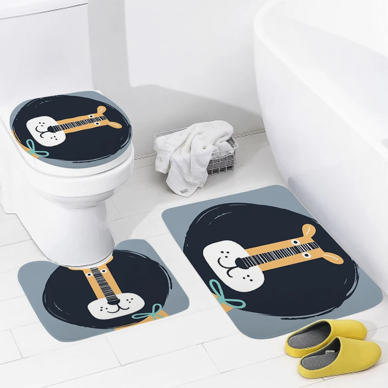 Floor Mats for Home Bathroom, Estilo animal, Tapete de banho, Acessórios modernos, Tapete Anime, Tapete de vaso sanitário, Tapete antiderrapante para banheira, aaaa