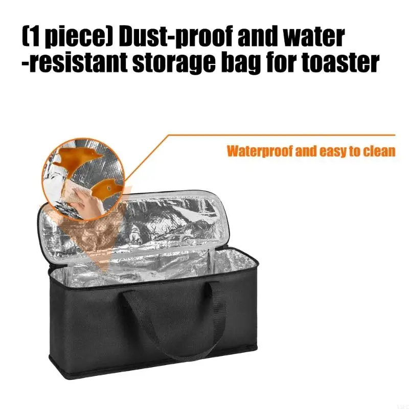 Heat Resistant Dustproof Cover for Toaster Aluminum Interior Quick Cleaning X3UC