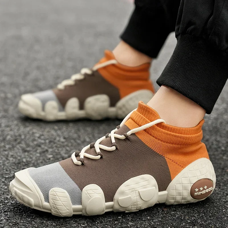 Fashion Knitted Socks Sneakers Men Summer Trainers Shoes Men Breathable Mens Casual Sneakers Big Size 46 zapatillas de hombre