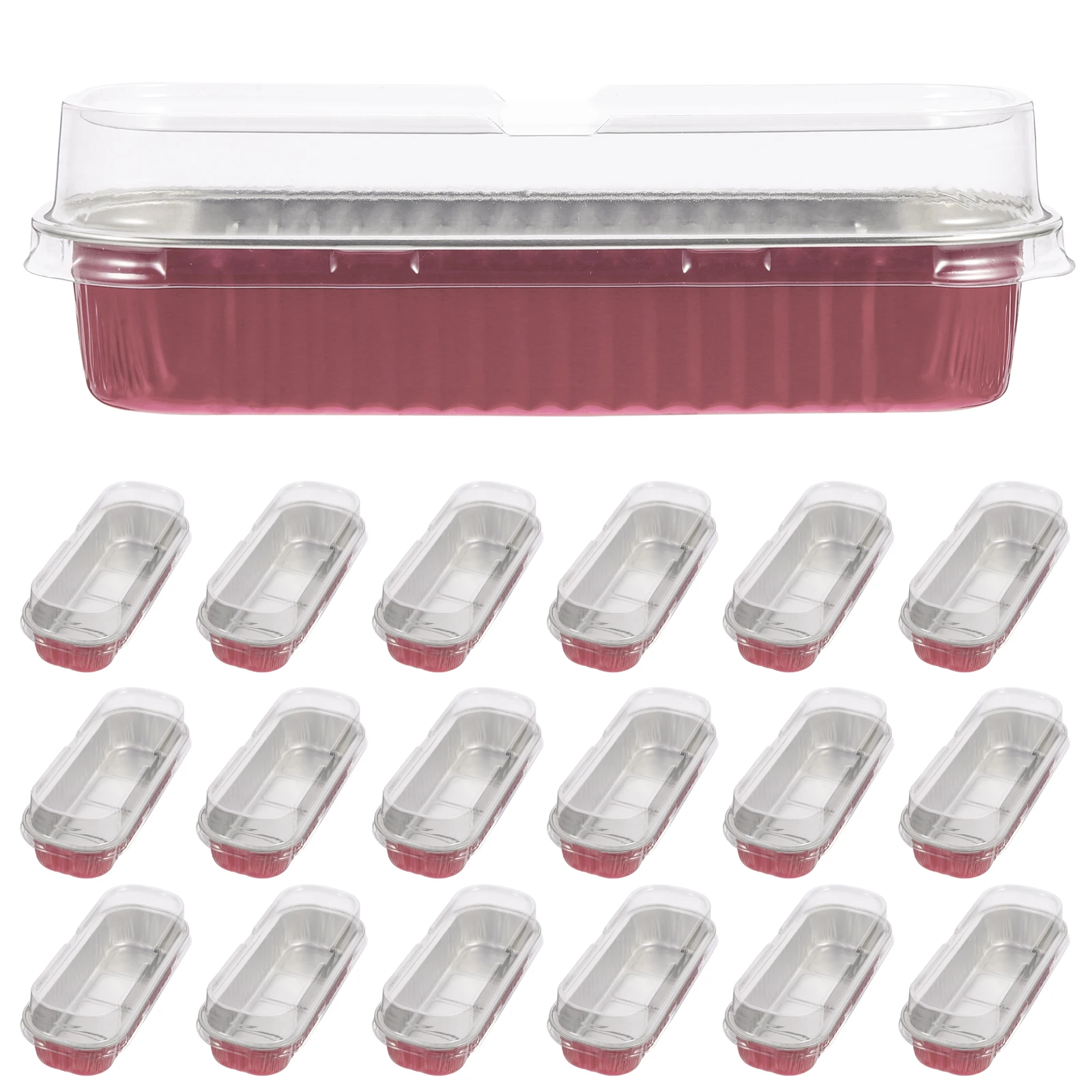 

30 Pcs Cake Boxes Rectangular Mini Cake Packing Supplies Containers Food Holder Gift Accessory Bakery Supplies Safe Packaging