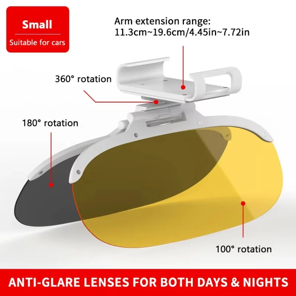 

Качественный поляризационный солнцезащитный козырек для автомобиля с защитой от УФ-излучения, обеспечивающий четкий обзор, откидной, универсальный, с линзой для ночного видения
