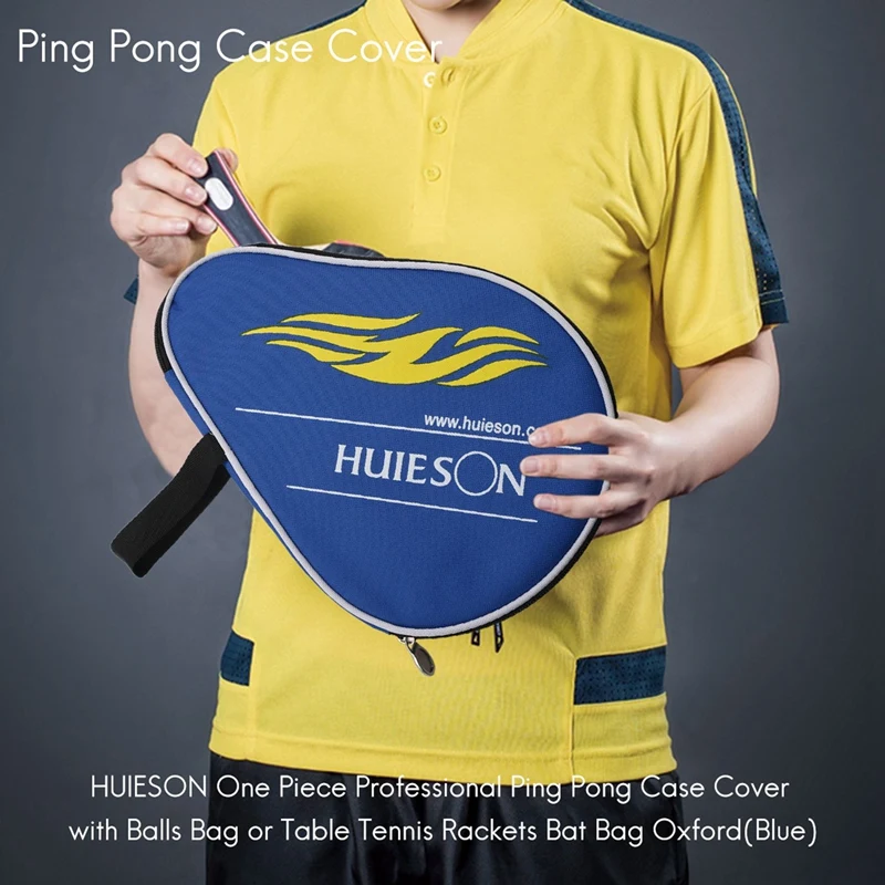 HUIESON One Piece Professional Ping Pong Case Cover With Balls Bag Or Table Tennis Rackets Bat Bag Oxford