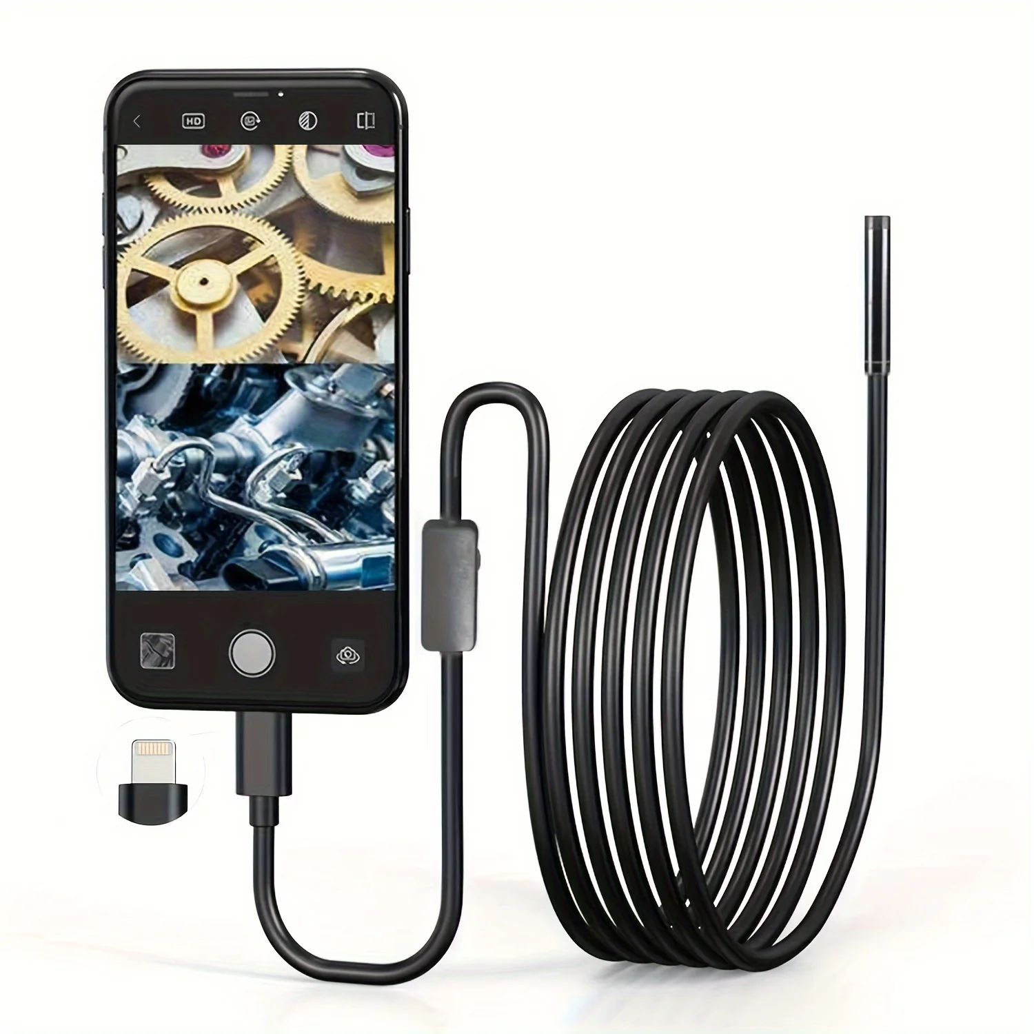 

8mm Endoscope Camera Waterproof Inspection Camera USB car Endoscope Borescope IOS Endoscope For Iphone