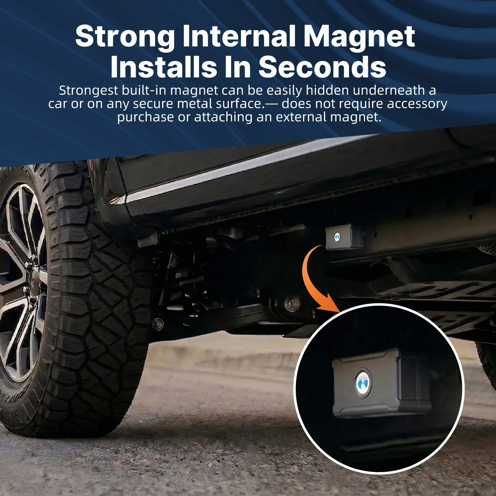 Mini GPS Tracker for Car Magnetic Real-Time Vehicle Locator Anti-Theft Device for Truck Motorcycle & Asset Tracking(Subscription Required)