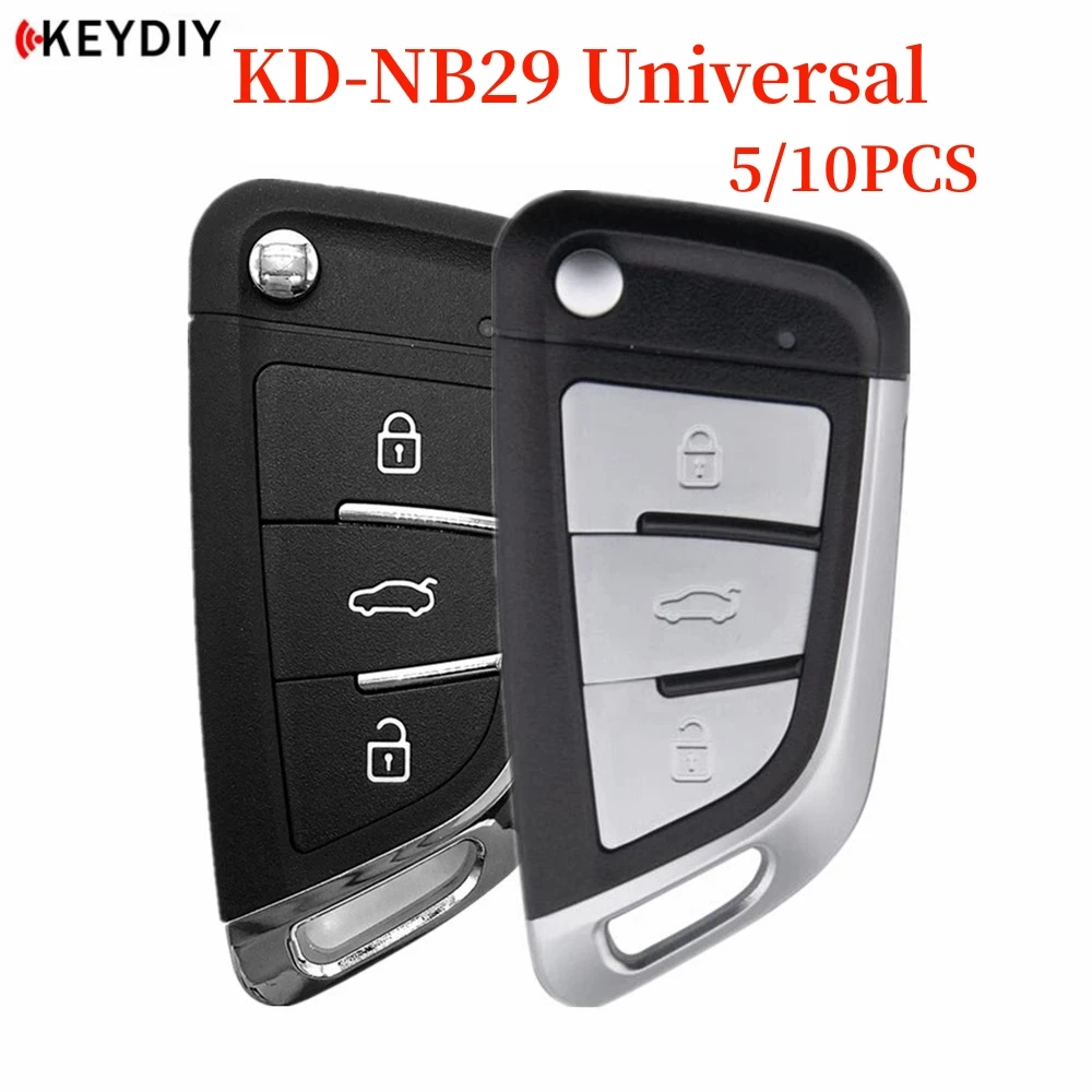 5 10pcs KEYDIY Original KD900/KD-X2 Key Programmer NB29 Metal Button Universal Multi-functional KD MINI/KD-MAX Remote Car Key