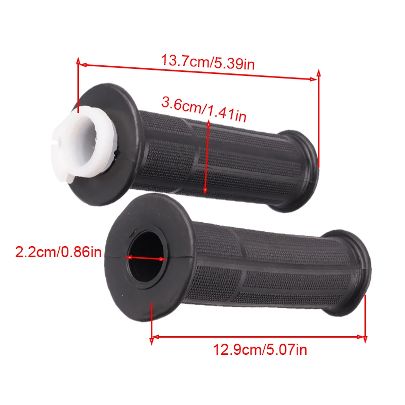 Off road motorcycle gloves, scooters, throttle handle, rubber handle, left and right handle sleeves