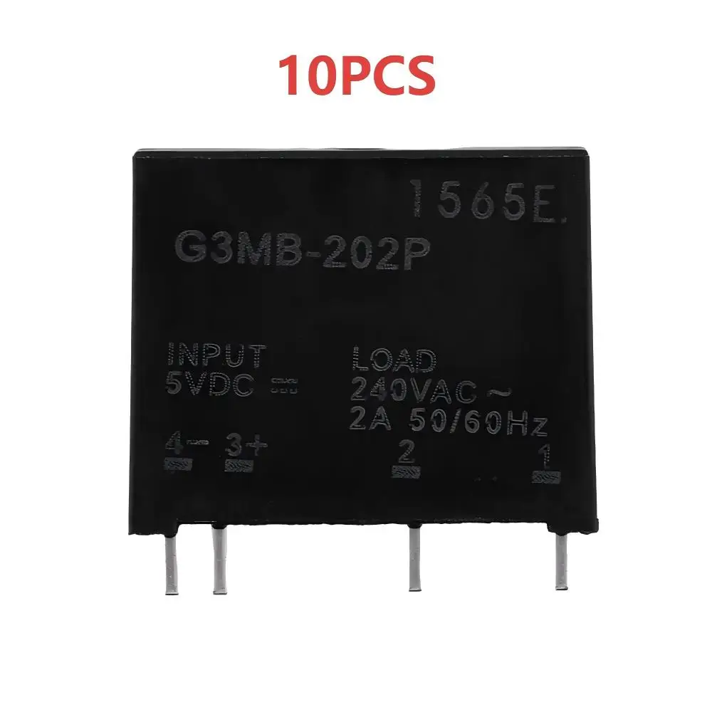 1-10 PCS Relay Module 5V-G3MB-202P G3MB 202P DC-AC PCB SSR In 5V DC Out 240V AC 2A Solid State Relay Module