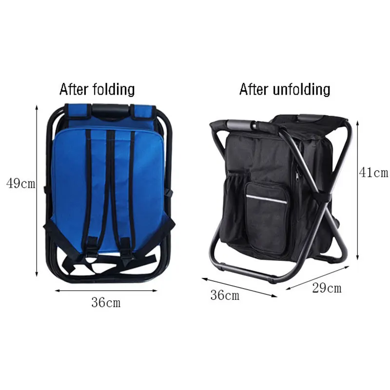 كراسي شاطئ متعددة الوظائف مادة حديدية محمولة قصيرة البراز كرسي تخييم كراسي الشاطئ كرسي قابل للطي أثاث خارجي