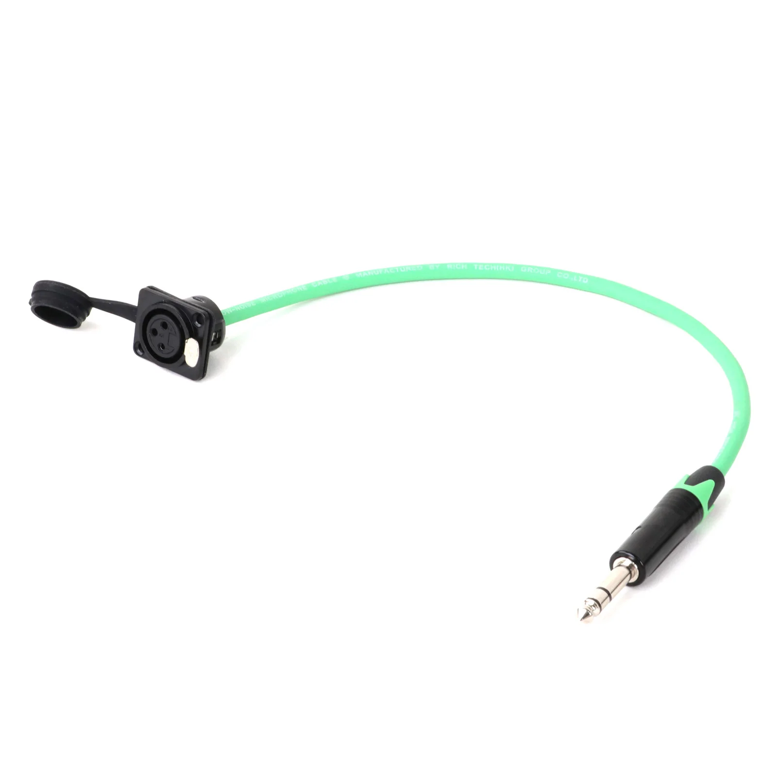 0.3M-15M 3Pin XLR Female Panel Mount MIC Socket to 6.35mm Stereo Male Jack Audio Cable Pass Through Balanced Speaker Amp Mixer