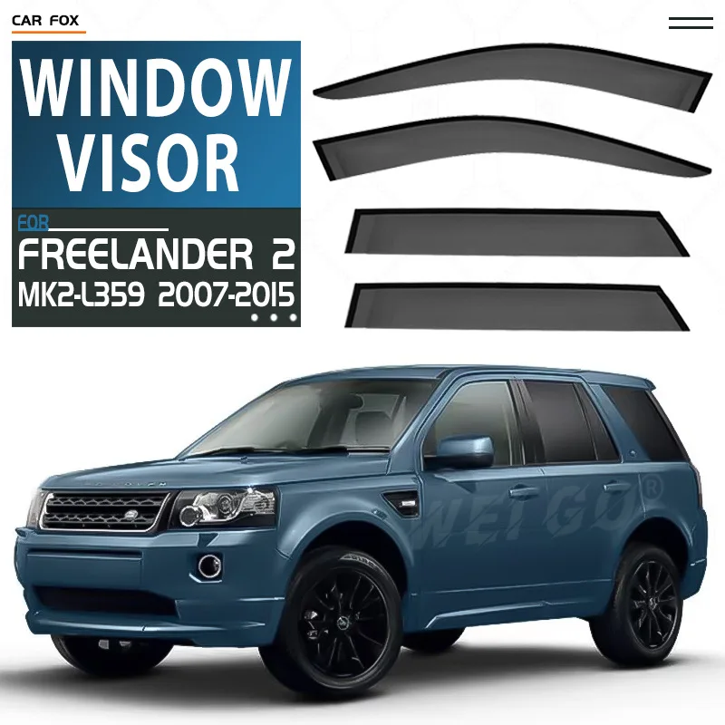 For Land Rover Freelander 2 L359 2007-2015 Car Window Visor Awning Shelters Windshield Side Window Rain Sun Shade Accessories