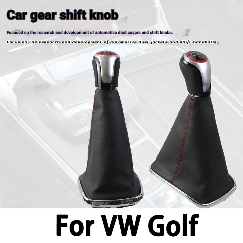 adapte-pour-volkswagen-golf-bora-ensemble-de-pommeau-de-levier-de-vitesse-levier-de-vitesse-accessoires-de-cabine