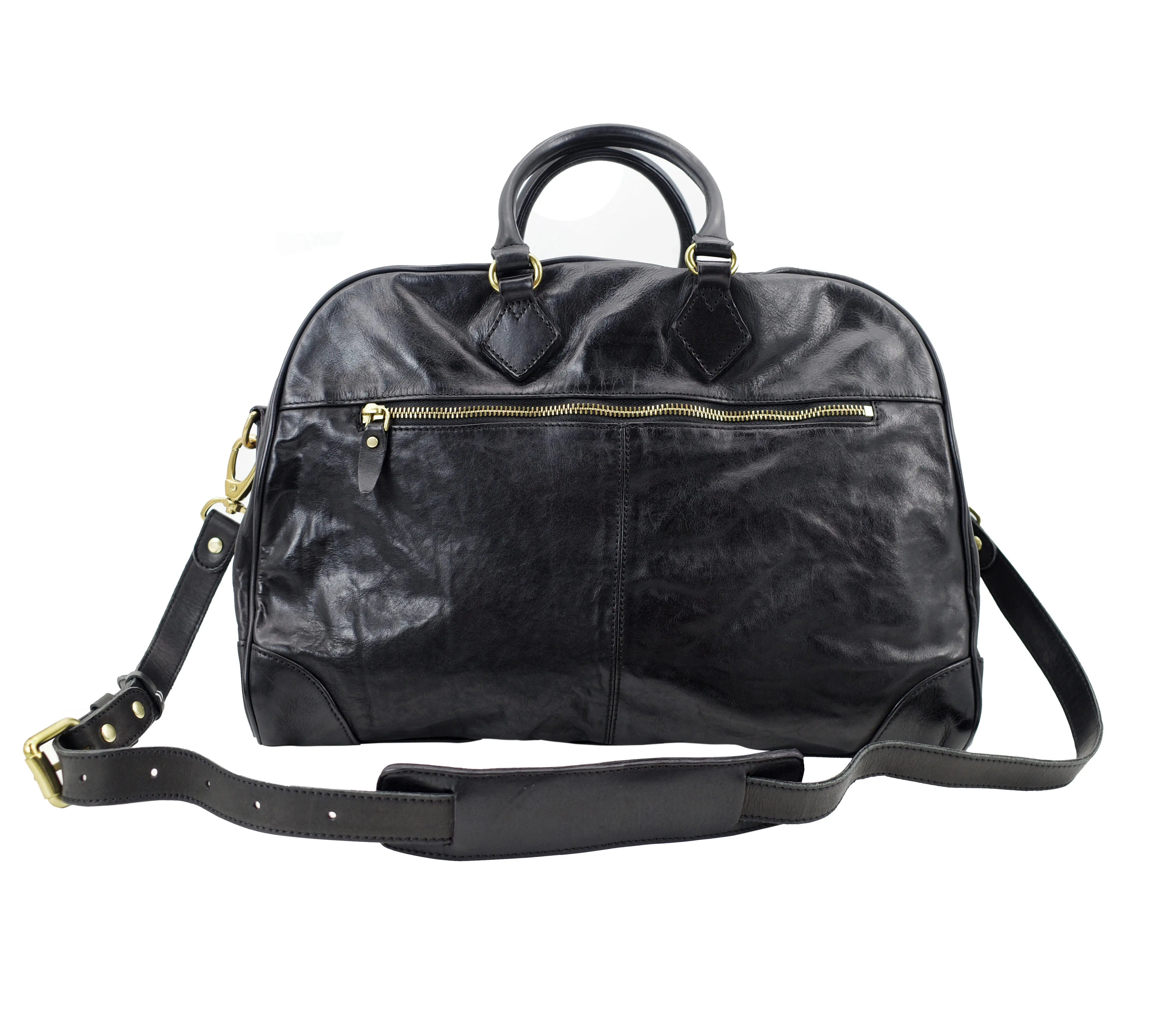 PNDME Business schlichte, pflanzlich gegerbte Rindsleder-Damen-Aktentasche, lässige Reise-Luxus-Handtasche aus echtem Leder für Laptops. – Detail 6