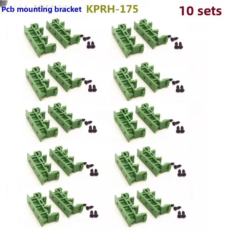10PCSPCB DIN Rail Adapter for C45 Mounting  Bracket Clips Holder for Circuit Boards on 35mm DIN Rails for Industrial Electronics