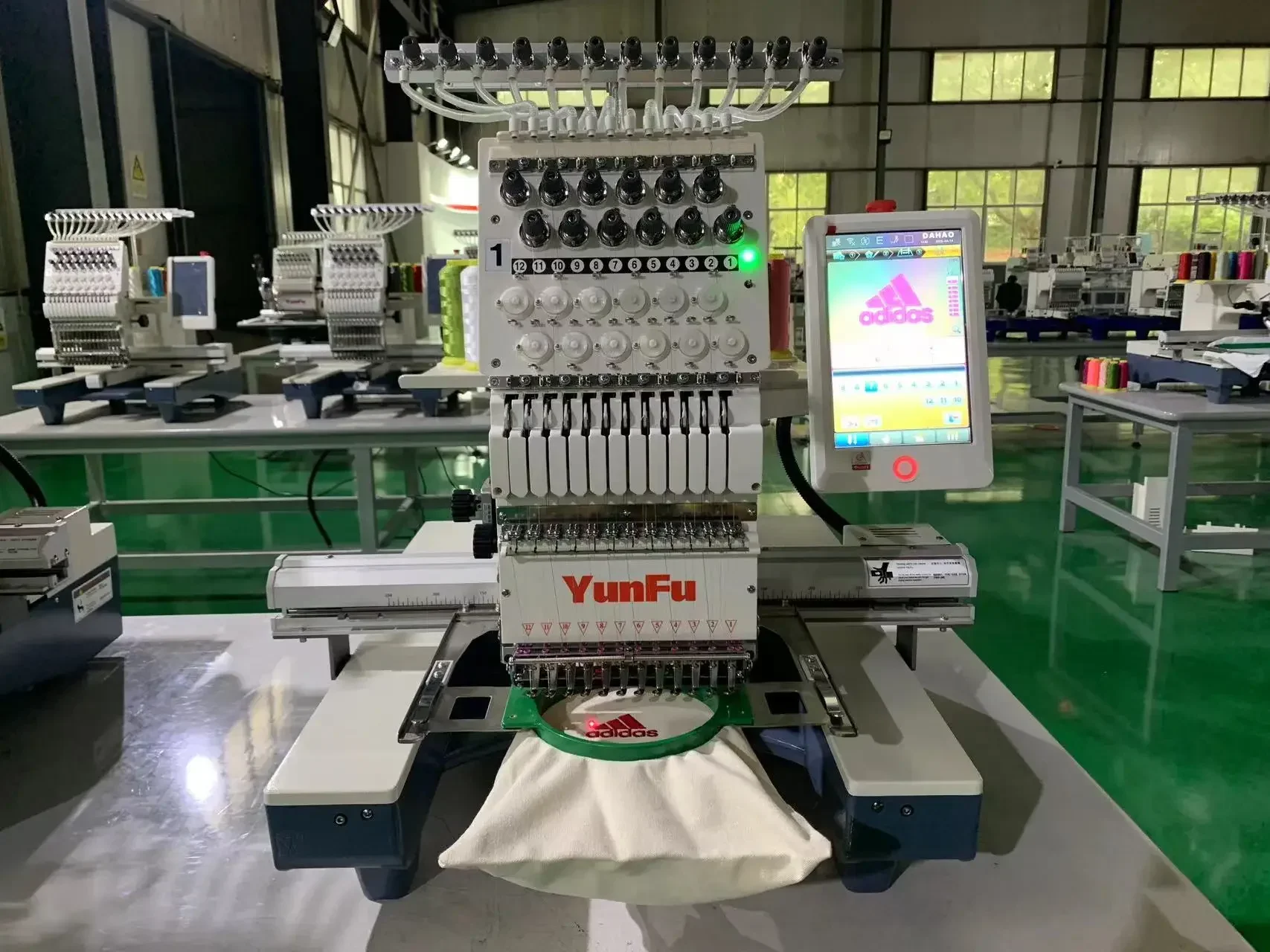 Cheap Hat Flat T-short Domestic Household Embroidery YunFu Small Embroidery Machine With Single 12/15 Needles