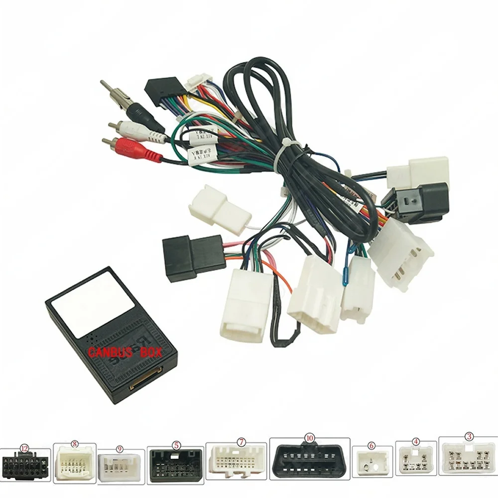 

Адаптер жгута проводов, разъем ISO, автомобильные электронные аксессуары, кабель 12 В для Toyota Corolla Camry Highlander Landcuiser