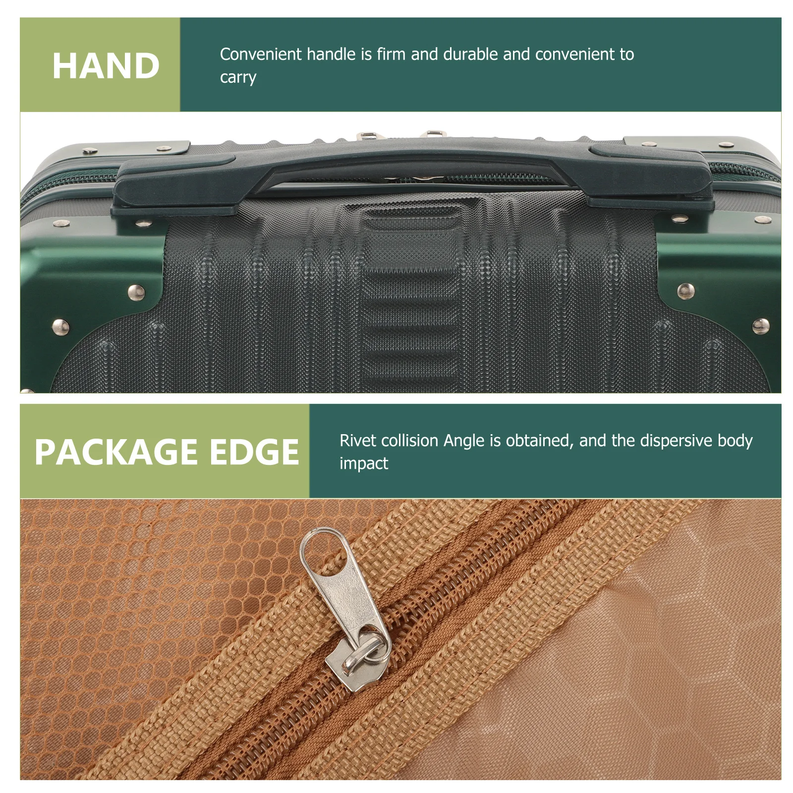 

Suitcase 14-Inch Makeup Storage Case Portable Handheld Toiletries Organizer Travel Carry Waterproof Durable Box