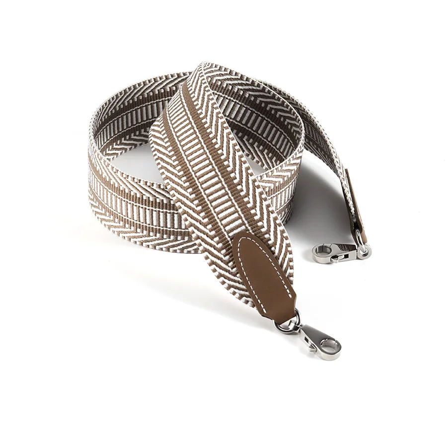 Холщовый ремешок шириной 5 см в сочетании с прошитым вручную ремешком для сумки Etoupe Swift, подходит для ремня для сумки Kelly