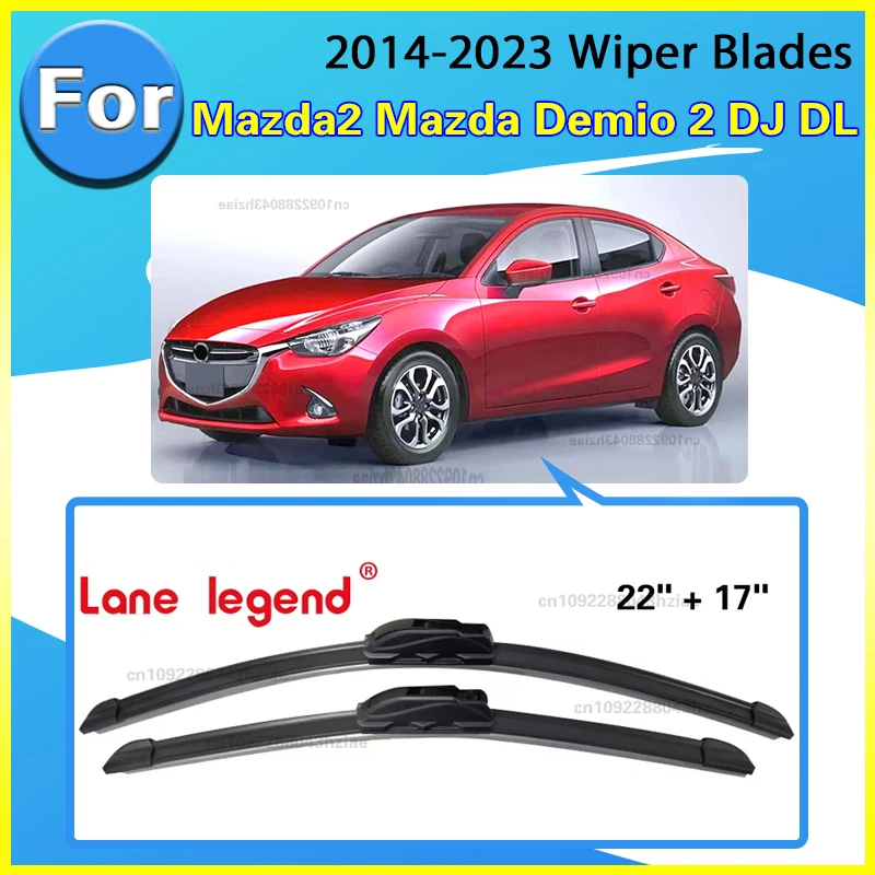 Scheibenwischer Frontwischerblätter Für Mazda2 Mazda Demio 2 DJ DL 2014 - 2023 2022 2021 2020 2019 Windschutzscheibe Windschutzscheibe Fenster 22 "+ 17"