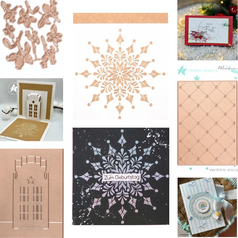 

Rounded Wavy Border Stencil And Dies New Arrival 2025 Scrapbook Diary Decoration Stencil Embossing Template DIY Greeting Card