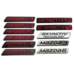Car Rear Trunk Emblem Body Badge Stickers Decals for Mazda 3 6 SKYACTIV Technology Logo CX3 CX5 CX4 Atenza Axela Accessories