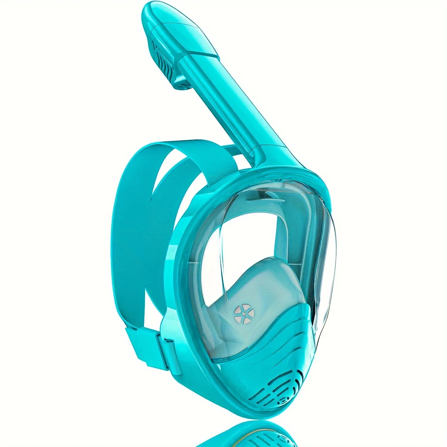 Kinder-Schnorchelmaske, Antibeschlag, Auslaufsicher, Weiches Silikondesign, Einfach zu Tragen, Tauchmaske, Unterwasser-Tauchmaske, Vollgesichts-360°-Maske ° Panorama – Detail 15