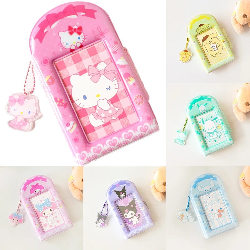 Sancard ed Photocard tutucu Kawaii Hello Kitty Kpop mi snap-raptiye fotoğraf albümü bts Idol kartları toplamak kitap Mini resim albümü