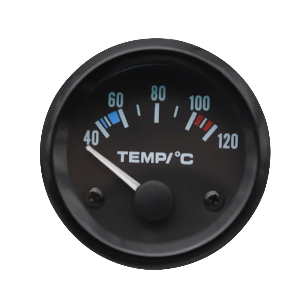 Water Temp Gauge 52MM LED 40-120 Celsius 1/8 NPT Sensor 12V Universal Car Motor Water Temperature Gauge