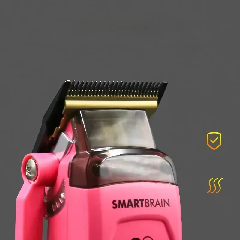 MRD Clippers Professional Full Metal Body High-Torque Digital Brushless Motor Cordless Hair Clipper for Barbers