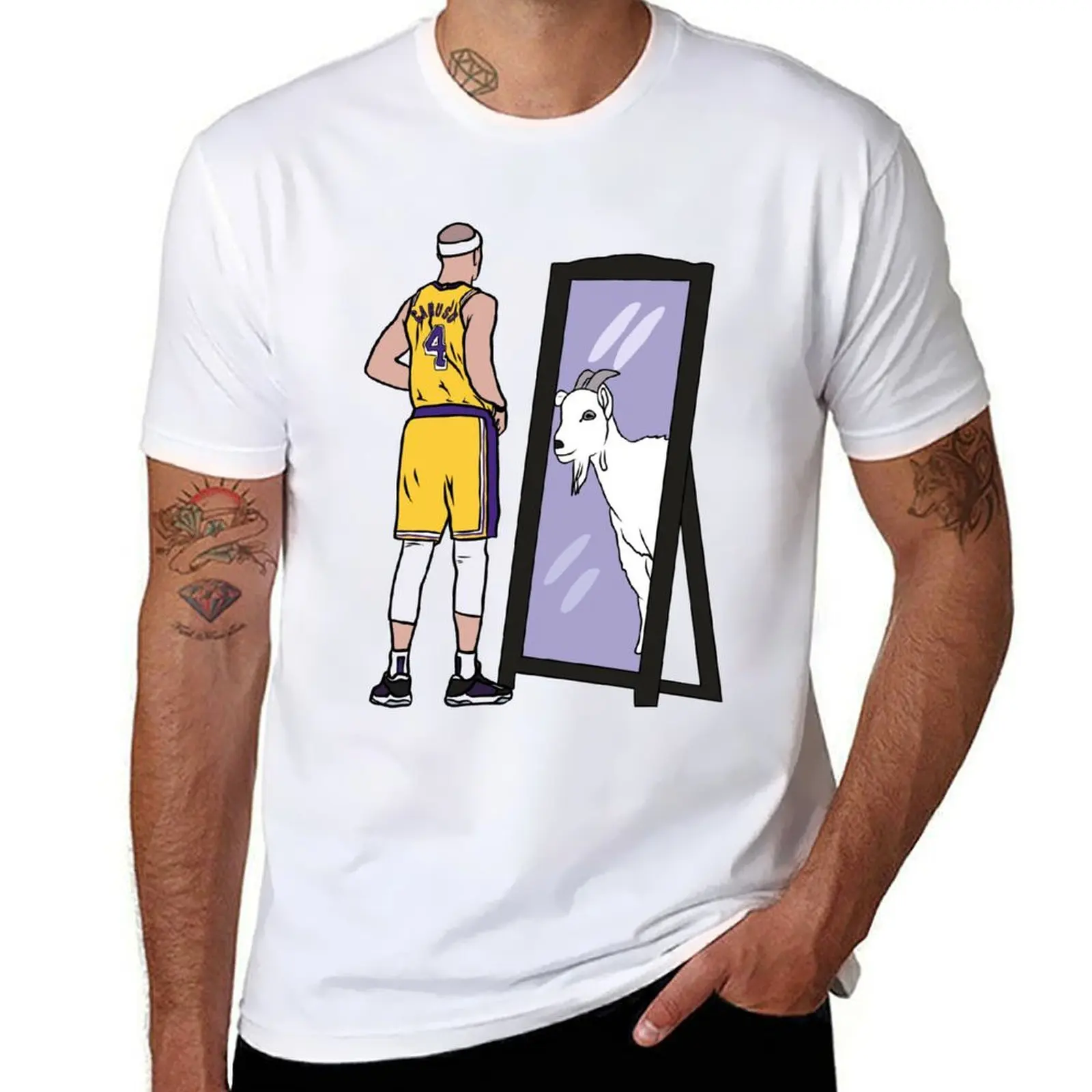 Camiseta Alex Caruso Mirror GOAT, Camiseta Deportiva Resistente al Sudor