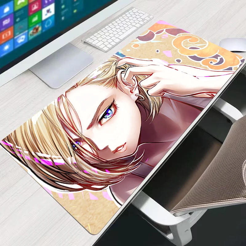 Kawaii Mouse Pad DBZ Dragon Ball Android 18 Anime Gabinete Gamer Computer Desk Mat Keyboard Pad Big Gaming Accessories Mousepad