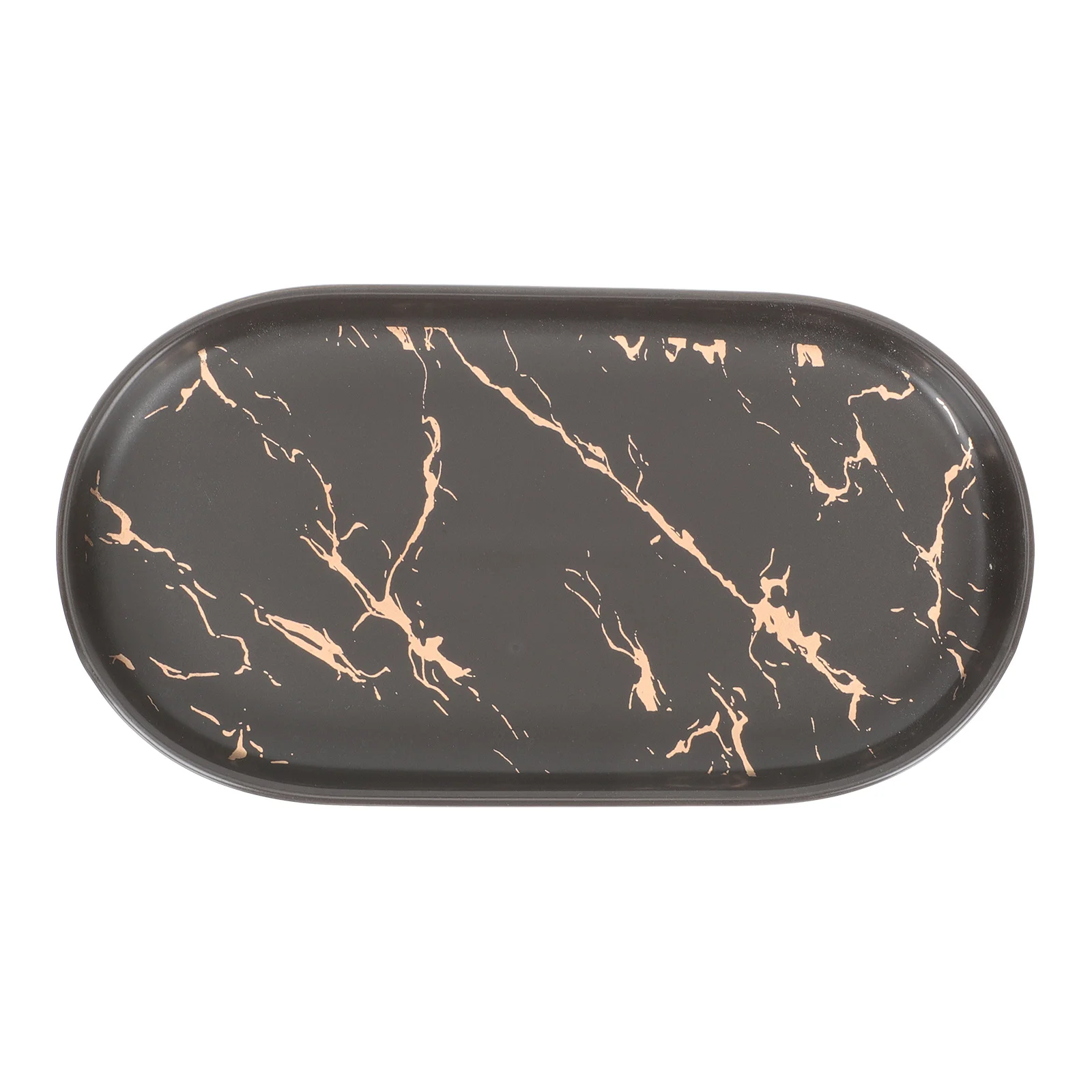 

Marble Pattern Storage Tray Household Multifunction Jewelry Organizer Desktop Finishing Tray Bathroom Sundries