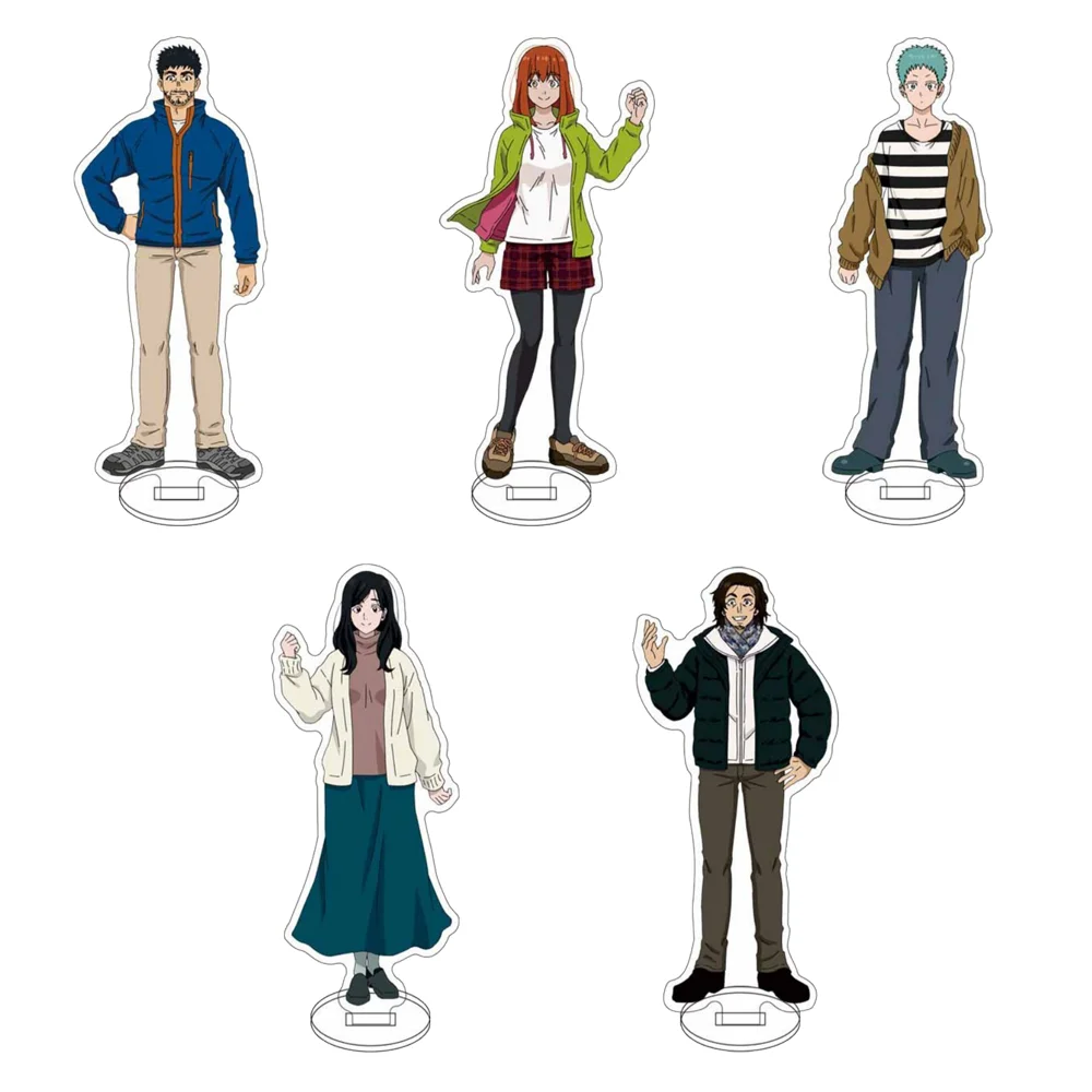 

15CM 5PCS New Anime 2solo camp Acrylic Stand Model Figure Cosplay Characters Ornament Accessories Collection Gifts Goods